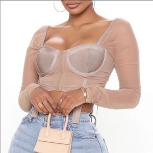 Corset Crop Top Fashion nova